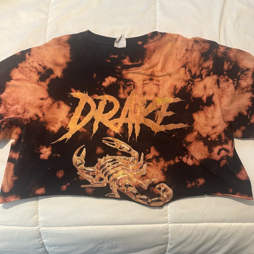 Drake scorpian crop tshirt custom made